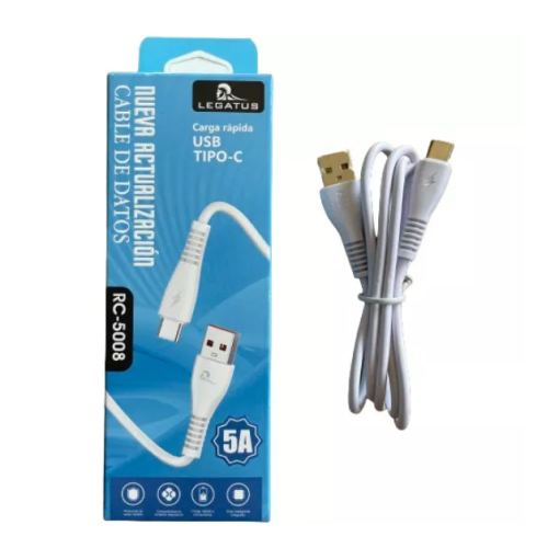 Cable USB tipo C 5A carga rapida LEGATUS RC-5008